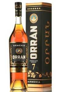 Коньяк Армянский "ОРРАН" 7л. 0.5л.