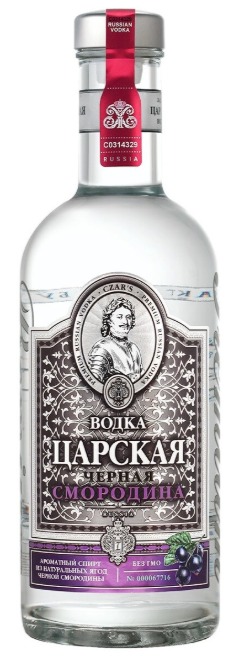 Водка "ЦАРСКАЯ ОРИГИНАЛЬНАЯ СМОРОДИНА" 0.5л
