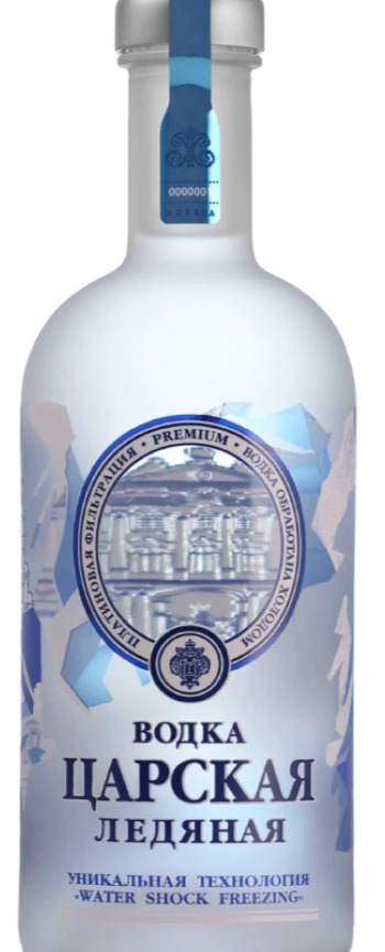 Водка "ЦАРСКАЯ ЛЕДЯНАЯ" 1.0л