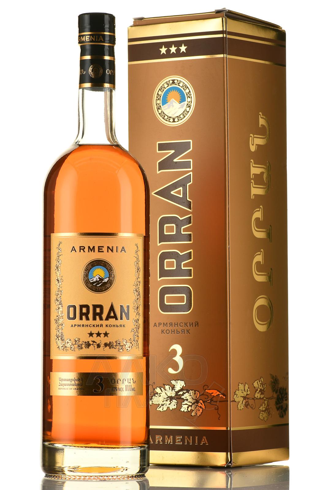 Коньяк Армянский "ОРРАН" 3г. 0.1л.