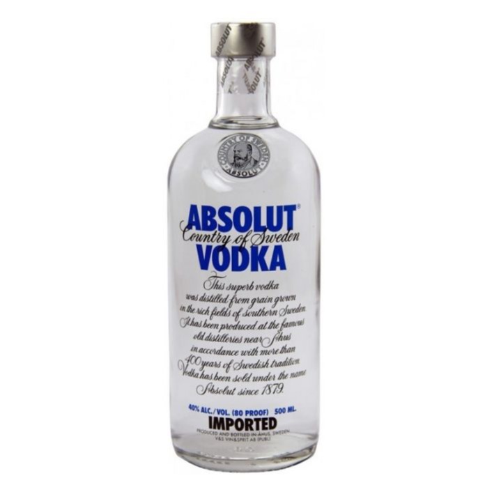 Водка "АБСОЛЮТ" 0.5л.