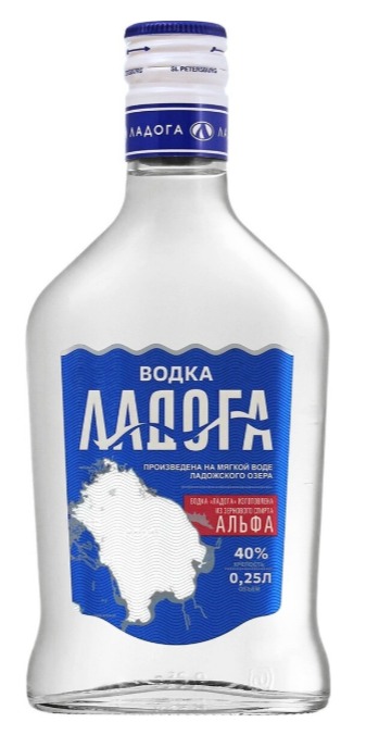 Водка "ЛАДОГА Альфа" 0.25л