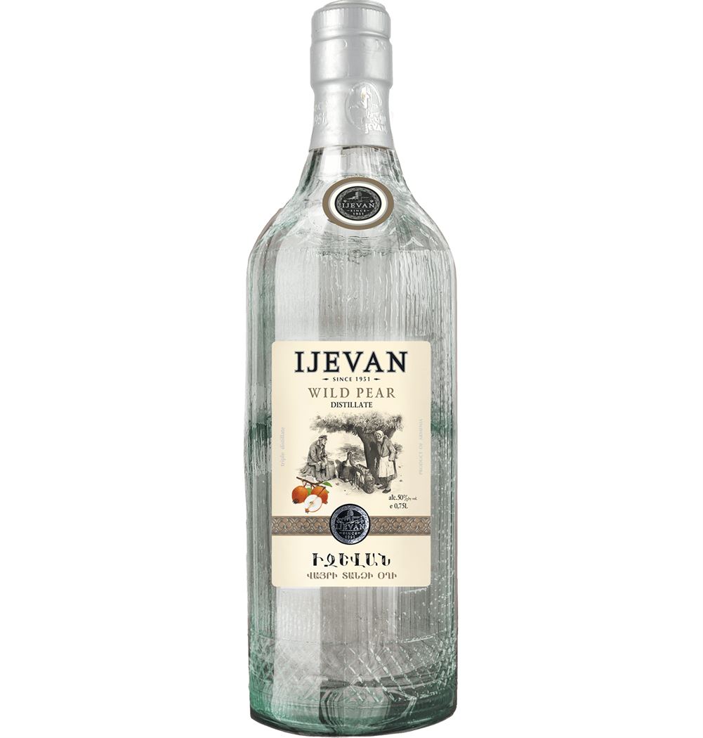 Водка фруктовая "ИДЖЕВАН ДИКАЯ ГРУША" 0.75л.