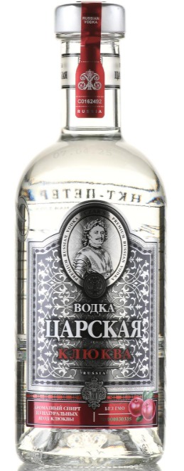 Водка "ЦАРСКАЯ КЛЮКВА" 0,5л