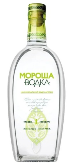 Водка "МОРОША НА МИНЕРАЛЬНОЙ ВОДЕ КАРЕЛИИ №1" 0.7л