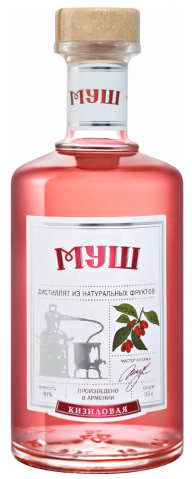 Водка Кизиловая "МУШ" 0.5л.