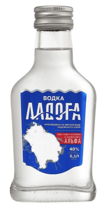 Водка "ЛАДОГА Альфа" 0.1л
