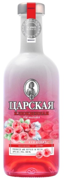Водка "ЦАРСКАЯ ОРИГИНАЛЬНАЯ КЛЮКВЕННАЯ" 0.5л