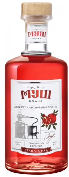 Водка Гранатовая "МУШ" 0.5л.