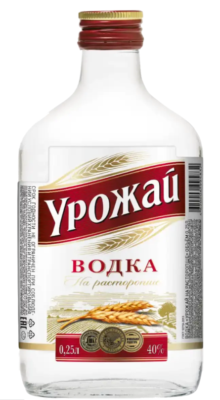 Водка "УРОЖАЙ НА РАСТОРОПШЕ" 0.25л