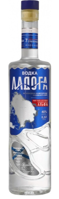 Водка "ЛАДОГА Альфа" 0.5л