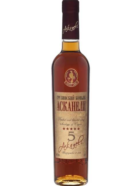 Коньяк грузинский "АСКАНЕЛИ" 5л 0.5л